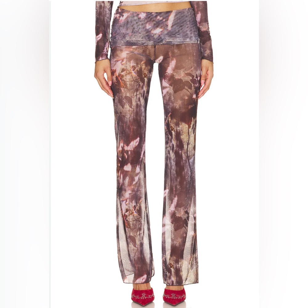 Jaded London Multicolor Patterned Flare Pants
